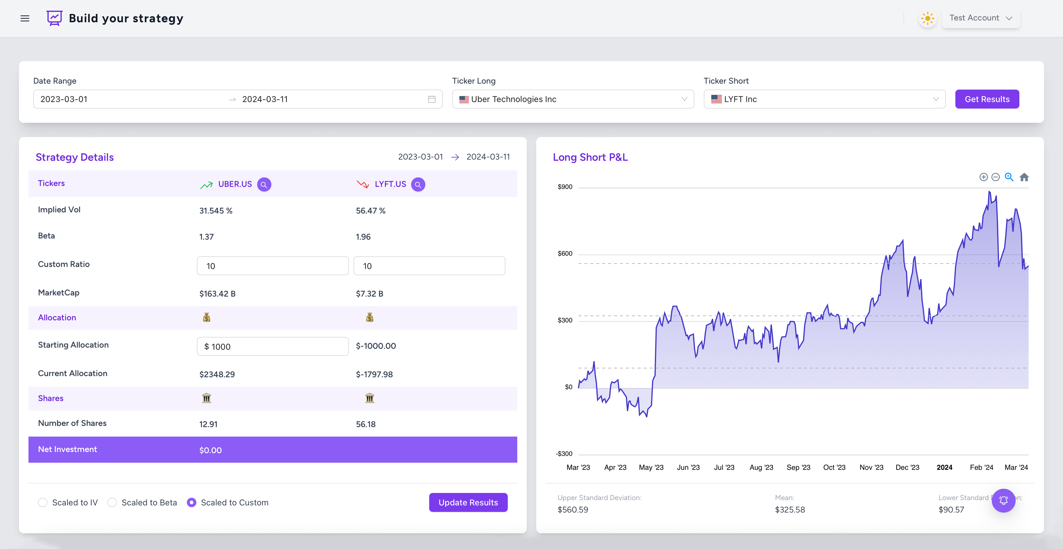 Pair Trading Strategies App screenshot