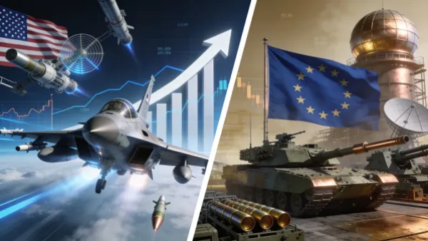 Valuation divergence between U.S. commercial–defence and European defence manufacturers